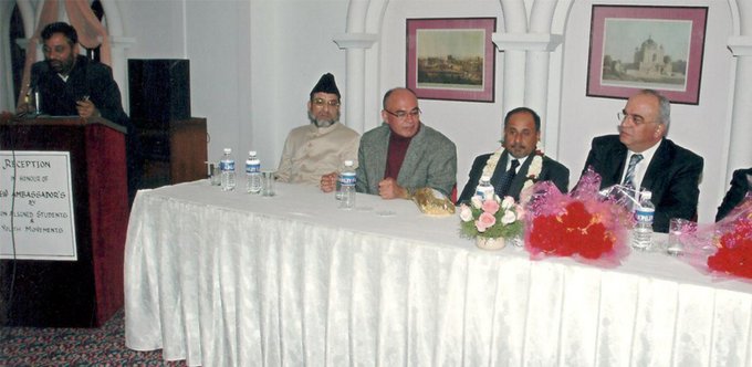 Mohammed Younus Siddiqui President, All India Muslim Unity Front addressing the Non- Aligned Youth Conference at Ashok Hotel New Delhi